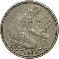 Monnaie, République Fédérale Allemande, 50 Pfennig, 1950, Hambourg, TB - 50 Pfennig