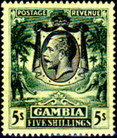 Gambia-002 - Emissione 1922-27 (+) LH - Senza Difetti Occulti. - Gambia (...-1964)