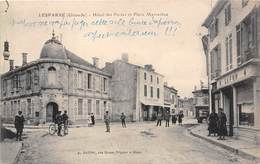 33-LESPARRE- HÔTEL DES POSTES ET PLACE MARCADIEU - Lesparre Medoc