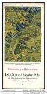 Württemberg Und Hohenzollern 40er Jahre - Schwäbische Alb Mit Reliefkarten - Verkehrskarten Und Bildern - Baden-Wurtemberg