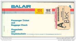 Balair - Zurich Bangkok Zurich - Tickets