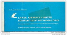 Laker Airways Limited - Berlin Ibiza Berlin - Tickets