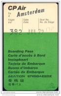 Boarding Pass - CP Air - Canadian Pacific Air Lines - Carte D'imbarco