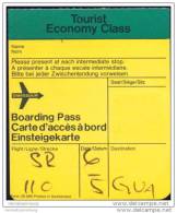 Boarding Pass - Swissair - Bordkarten