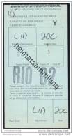 Boarding Pass - Braniff International - Bordkarten