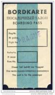 Boarding Pass - Interflug - Carte D'imbarco