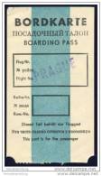 Boarding Pass - Interflug - Bordkarten