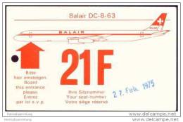 Boarding Pass - Balair - Instapkaart