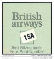 Boarding Pass - British Airways - Carte D'imbarco