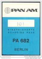 Boarding Pass - PAN AM - Carte D'imbarco