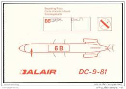 Boarding Pass - Balair - Instapkaart