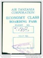 Boarding Pass - Air Tanzania Corporation - Carte D'imbarco