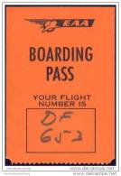 Boarding Pass - EAA - East African Airways - Carte D'imbarco