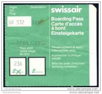 Boarding Pass - Swissair - Carte D'imbarco