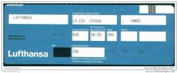 Boarding Pass - Lufthansa - Cartes D'embarquement