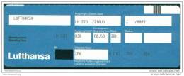 Boarding Pass - Lufthansa - Carte D'imbarco