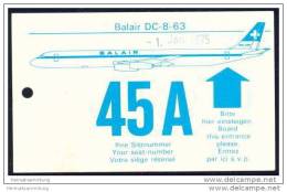 Boarding Pass - Balair - Bordkarten