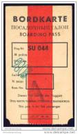 Boarding Pass - Interflug - Bordkarten