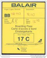 Boarding Pass - Balair - Carte D'imbarco