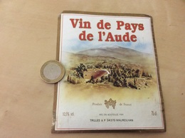 Étiquette « VIN DE PAYS DE L’AUDE - TRILLES - MAUREILHAN (34)» (paysage) - Languedoc-Roussillon