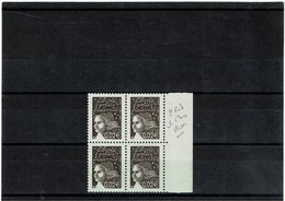 LCA14 - FRANCE MARIANNE DE LUQUET 0,02€ DEUX BANDES DE PHOSPHORE EN BLOC DE 4 COTE EUR 32.00 - Unused Stamps