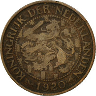 Monnaie, Pays-Bas, Wilhelmina I, Cent, 1920, TB+, Bronze, KM:152 - 1 Cent