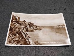ANTIQUE PHOTO POSTCARD UNITED KINGDOM TENBY SOUTH BEACH NEAR CASTLE HILL CIRCULATED 1954 - Pembrokeshire
