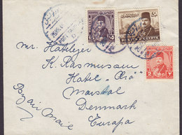 Egypt Egypte Danish Shipsmail M/T 'Caroline Mærsk' A.P. Møller Rederi PORT TAWFIQ 1948 Cover Brief MARSTAL Denmark - Lettres & Documents