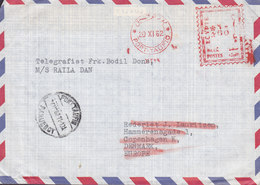 Egypt Egypte Danish Shipsmail M/S 'SONGKHILA' Ø.K. Rederi PORT TAUFIQ - PAQUEBOT 1962 Meter Cover Brief M/S 'Raila Dan' - Covers & Documents