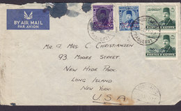 Egypt Egypte Shipsmail S/S 'MENTOR' Blue Funnel Line PORT TAUFIQ - PAQUEBOT 1952 Cover Brief NEW YORK United States - Storia Postale