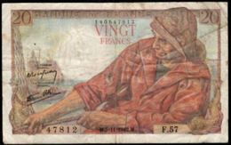 20 FRANCS PÊCHEUR 5.11.1942 F:13/4 - 20 F 1942-1950 ''Pêcheur''