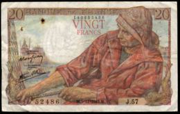 20 FRANCS PÊCHEUR 5.11.1942 F:13/4 - 20 F 1942-1950 ''Pêcheur''