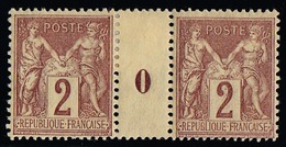 FRANCE - N°  85* - TYPE SAGE - 2C BRUN-ROUGE - MILLESIME 0 (bien Centré) - Millesimes