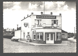 Heusden - Stekkershof - Fotokaart - Nieuwstaat - Pompstation Fina / Bosteels Pils - Vintage Car Opel - Destelbergen
