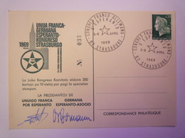UNUA FRANCA-GERMANA  ESPERANTO-CONGRESO  STRASBURGO  1969    - Esperanto
