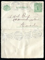 SUÈDE - Entier Postal ( Repiquage Commerciale ) De Stockholm Pour Stockholm En 1914 - Postwaardestukken