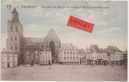 Tienen, Thienen, Tirlemont,Veemarkt Met Zicht Op Sint-Germanus, Prachtige Oude Kleurenkaart, Collectors!!!! - Tienen