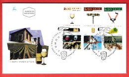 ISRAEL, 2002, Mint First Day Cover , Festival Wines,   SG1615-1617,  Scan F3913 - Brieven En Documenten