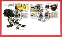 ISRAEL, 2003, Mint First Day Cover , Festival Olive Oil,  SG1665-1667,  Scan F3938 - Covers & Documents