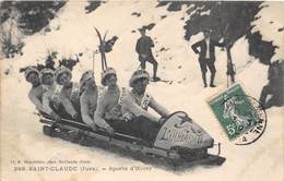 39-SAINT-CLAUDE- SPORTS D'HIVER UN BOBSLEIGH - Saint Claude