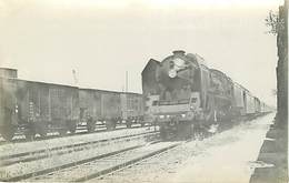 Delcampe - Locomotive Gare Train Chemin De Fer Photo Gare - Stazioni Con Treni