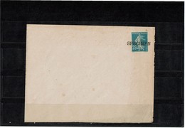 ENVELOPPE SEMEUSE CAMEE 25c SURCH. SPECIMEN STORCH SEC J11 DEFAUTS - Specimen