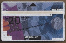 Telefoonkaart.- 107H43752. Nederland. PTT Telecom Direct Doorschakelen (*21). 20 Eenheden. 5 Gulden. - öffentlich