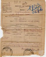 VP12.760 - MILITARIA - Guerre 39/45 - Lettre En Franchise Militaire - Hopital De BANDOL - Documents