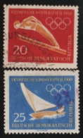 1960 SQUAW VALLEY WINTER OLYMPIC USED STAMP FROM DDR - Invierno 1960: Squaw Valley