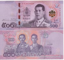 THAILAND  New  500.  Baht    New King Rama 10    2018    Pnew       UNC - Thailand