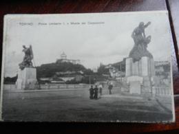 18069) TORINO PONTE UMBERTO I E MONTE CAPPUCCINI VIAGGIATA 1919 - Bridges