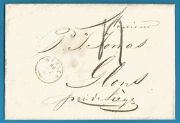 (D012) - Suisse - LAC De WOHLEN Vers GLONS (Belgique) Du 22/10/1853 - ...-1845 Voorlopers