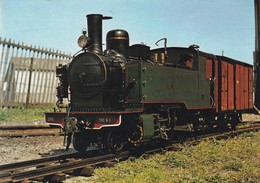 CPM 10X15. CDF Musée Transports Pithiviers  Locomotive PINGUELY 130T C.F.du Doubs (au 1/7 Par Mr. Jacques Bothier) - Trains