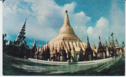 Myanmar Burma The Shwedagon Pagoda Lens Uncirculated Postcard - Myanmar (Burma)